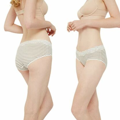 INNERSY Underwear for Women Cotton Lace Knickers Multipack Ladies Comfy Midi Briefs Pack of 6 - Image 4
