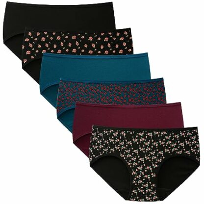 INNERSY Underwear for Women Soft Cotton Knickers Ladies Mid Rise Briefs Basic Pants Multipack 6 2 INNERSY Underwear for Women Soft Cotton Knickers Ladies Mid Rise Briefs Basic Pants Multipack 6 - Image 2