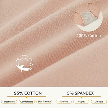 INNERSY Women Underwear Cotton Knickers Ladies Mid Rise Briefs Comfy Hipster Panties Pack of 6 - Image 4