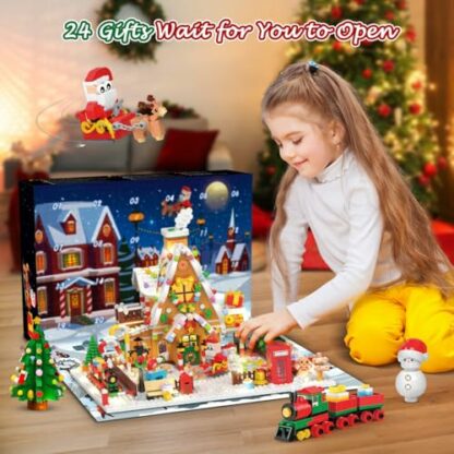 INSOON Advent Calendar 2024 Gingerbread House Building Set with LED Light, 24 Day Christmas Calendar Mini Building Block 1763 PCS, Xmas Gift Brick Toy Playset for Adult Teens Kids Girls Boys Ages 10+ 3 INSOON Advent Calendar 2024 Gingerbread House Building Set with LED Light, 24 Day Christmas Calendar Mini Building Block 1763 PCS, Xmas Gift Brick Toy Playset for Adult Teens Kids Girls Boys Ages 10+ - Image 3