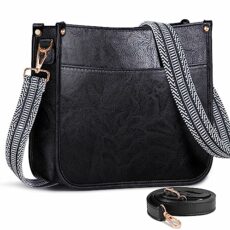 ISEYOU Cross Body Bag for Women, Women's Cross-Body Bags with Removable Shoulder Straps, Multiple Pockets, Vegan Leather Large Shoulder Bag with Zipper Closure