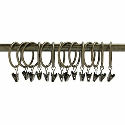 Ivilon Drapery Curtain Clip Rings - Clips Ring for Curtain Panels - Image 3