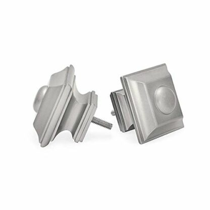 Ivilon Drapery Treatment Window Curtain Rod - Square Design 1 1/8 Rod. Satin Nickel - Image 3