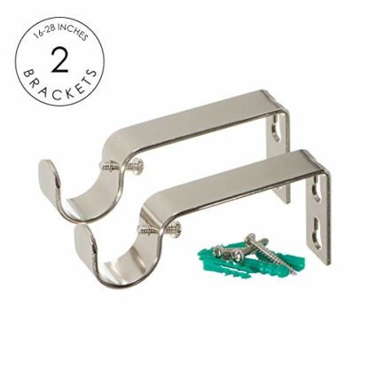 Ivilon Drapery Window Curtain Rod - End Cap Style Design 1 Inch Pole - Image 3