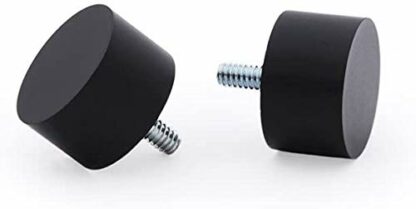 Ivilon Drapery Window Curtain Rod - End Cap Style Design 1 Inch Pole. Color Black - Image 3