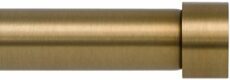 Ivilon Drapery Window Curtain Rod - End Cap Style Design 1 Inch Pole. Color Warm Gold