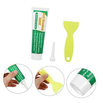 JOEBO Safe Mend Wall Repair 2 Sets Repair Crack Repair Agent Wall Repair Scraper Wall Renovation Cream Self Adhesive Repair Paste Mending Ointment Wall Repair Paste with Scraper Set - Image 3