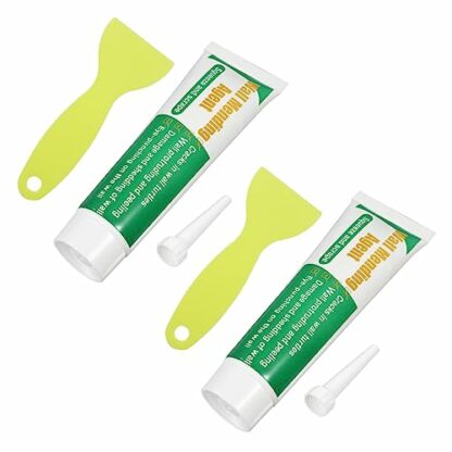 JOEBO Safe Mend Wall Repair 2 Sets Repair Crack Repair Agent Wall Repair Scraper Wall Renovation Cream Self Adhesive Repair Paste Mending Ointment Wall Repair Paste with Scraper Set - Image 2