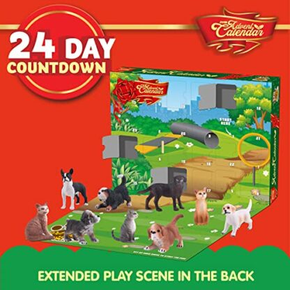 JOYIN 2023 Christmas Advent Calendar with Dog and Cat Animal Action Figures Playset Animal Toys 24 Days Countdown Advent Calendar for Kids Toddlers Xmas Gifts Christmas Party Favor 4 JOYIN 2023 Christmas Advent Calendar with Dog and Cat Animal Action Figures Playset Animal Toys 24 Days Countdown Advent Calendar for Kids Toddlers Xmas Gifts Christmas Party Favor - Image 4