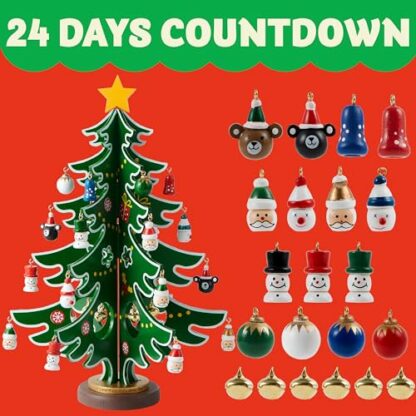 JOYIN 2024 Christmas Advent Calendar, 24 Days Countdown Advent Calendar with A Christmas Tree and 24 Ornaments for Boys, Girls and Kids Party Favors, Classroom Prizes, Xmas Gift 4 JOYIN 2024 Christmas Advent Calendar, 24 Days Countdown Advent Calendar with A Christmas Tree and 24 Ornaments for Boys, Girls and Kids Party Favors, Classroom Prizes, Xmas Gift - Image 4