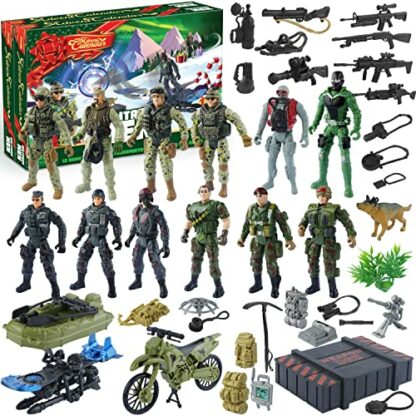 JOYIN 2024 Christmas Advent Calendar with Military Army Man 24 Days Countdown Calendar with Soldier Action Figures, Weapons and Gear Accessories Toys for Boys Kids Party Favors Gift 2 JOYIN 2024 Christmas Advent Calendar with Military Army Man 24 Days Countdown Calendar with Soldier Action Figures, Weapons and Gear Accessories Toys for Boys Kids Party Favors Gift - Image 2