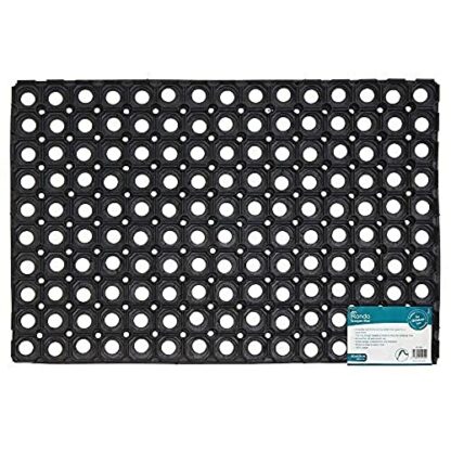 JVL Rondo Rubber Ring Heavy Duty Outdoor Entrance Door Mat - Image 2
