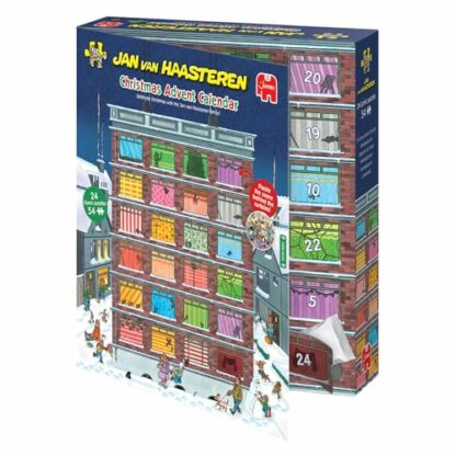 Jan Van Haasteren Christmas Advent Calendar - 24 Days of Puzzles, Puzzle the Scene Behind the Curtains - Fun 54 Piece Adults Puzzle & Comic Puzzle -100% Recycled Cardboard Jigsaw Puzzle for Adults 2 Jan Van Haasteren Christmas Advent Calendar - 24 Days of Puzzles, Puzzle the Scene Behind the Curtains - Fun 54 Piece Adults Puzzle & Comic Puzzle -100% Recycled Cardboard Jigsaw Puzzle for Adults - Image 2