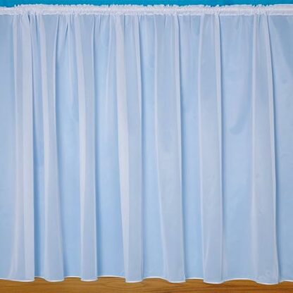 John Aird Denise Plain Net Curtains With Weighted Base & Rod Slot - Sold In Set Sizes - Image 3