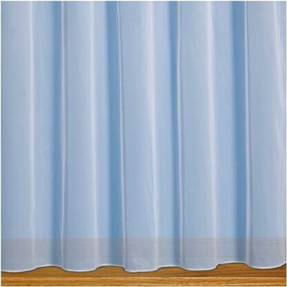 John Aird Denise Plain Net Curtains With Weighted Base & Rod Slot - Sold In Set Sizes - Image 2