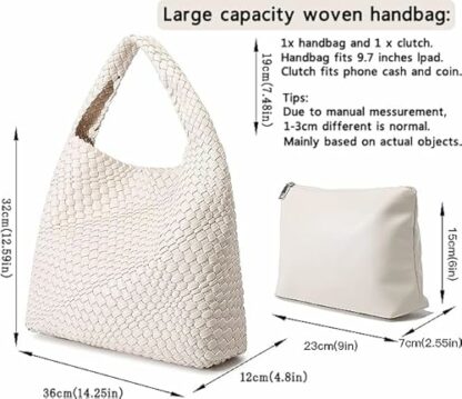 Jugsar Womens Totes Bags Large Shoulder Bags Ladies Hobo Bag Soft Leather Handbags for Women Top Handle Shopping Bag, Gift with a Ladies Purse - Image 3