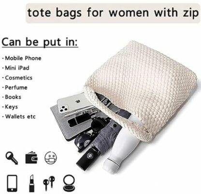 Jugsar Womens Totes Bags Large Shoulder Bags Ladies Hobo Bag Soft Leather Handbags for Women Top Handle Shopping Bag, Gift with a Ladies Purse - Image 4