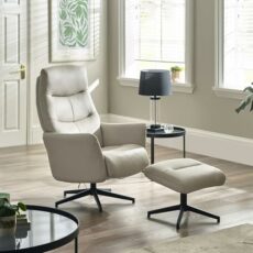 Julian Bowen Grey Priya Stool Rise & Recline Chair