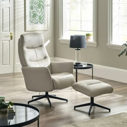 Julian Bowen Grey Priya Stool Rise & Recline Chair 2 Julian Bowen Grey Priya Stool Rise & Recline Chair - Image 2