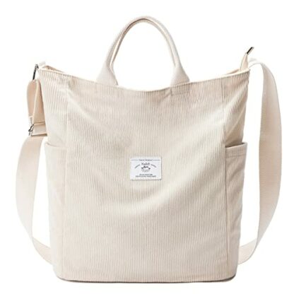 KALIDI Corduroy Hobo Bag Totes Bag Handbag Crossbody Bag Large Capacity Shoulder Bags with Zipper for Women Ladies Girls School,College,Shopping,Work 2 KALIDI Corduroy Hobo Bag Totes Bag Handbag Crossbody Bag Large Capacity Shoulder Bags with Zipper for Women Ladies Girls School,College,Shopping,Work - Image 2