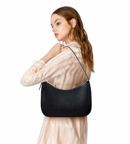 KALIDI Stylish Shoulder And Handbag For Women, Soft Leather Crescent Design With Smooth Zip Closure Hobo Bag Y2k Bag - Image 3