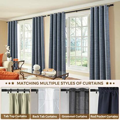 KAMANINA 1 Inch Curtain Rods with Cap End - Image 4