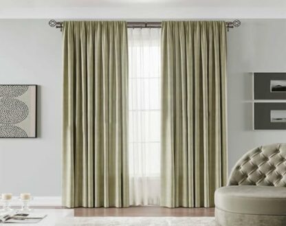 KAMANINA 1 Inch Double Curtain Rods, Twisted Cage Finials - Image 4