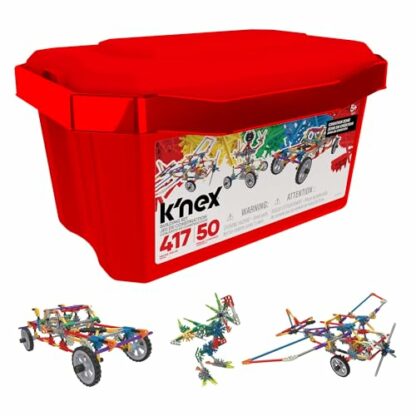 K'NEX | Creation Zone Building Set 50 Model | 417 Piece Educational Learning Kit with Storage Tub, Engineering Construction Toys for Kids 5+ | Basic Fun 16511 2 K'NEX | Creation Zone Building Set 50 Model | 417 Piece Educational Learning Kit with Storage Tub, Engineering Construction Toys for Kids 5+ | Basic Fun 16511 - Image 2