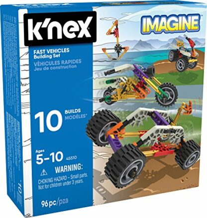 K'Nex Imagine 45510, Beginner Fun Fast Vehicles Building Set, Construction Sensory Play, 96 Piece Stem Learning Kit, Educational Toys Suitable for Girls and Boys Aged 5 + 3 K'Nex Imagine 45510, Beginner Fun Fast Vehicles Building Set, Construction Sensory Play, 96 Piece Stem Learning Kit, Educational Toys Suitable for Girls and Boys Aged 5 + - Image 3