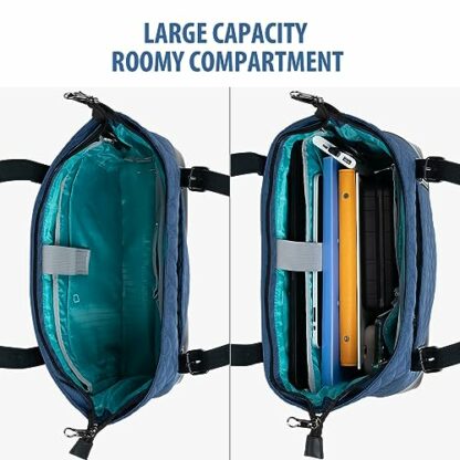 KROSER Laptop Tote bag 15.6 Inch Large Shoulder Bag Lightweight with USB Charging Port Water-repellent Nylon Computer Tote Bag Women - Image 3