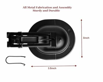 KUANYUOO Sturdy Universal All-Metal Sofa Chair Recliner Release Pull Handle Replacement Parts with Retaining Hook - Image 3