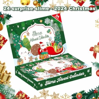 KYEVIS Slime Advent Calendar 2024, Christmas Advent Calendar 24 Days Countdown with 10 Slime, Christmas Toy Advent Calendar Gift for Kids Girls Boys Ages 3 4 5 6 7 8 9+ 3 KYEVIS Slime Advent Calendar 2024, Christmas Advent Calendar 24 Days Countdown with 10 Slime, Christmas Toy Advent Calendar Gift for Kids Girls Boys Ages 3 4 5 6 7 8 9+ - Image 3