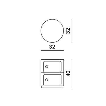 Kartell Componibile, 2 Elements, White - Image 4