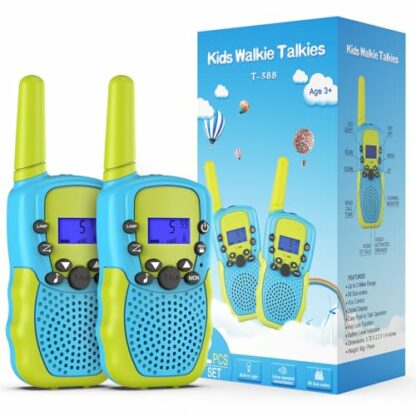 Kearui Toys for 3-12 Year Old Boys, Walkie Talkies for Kids 8 Channels 2 Way Radio Toy with Backlit LCD Flashlight, 3 Miles Range for Outside Adventures, Camping, Hiking - Image 2