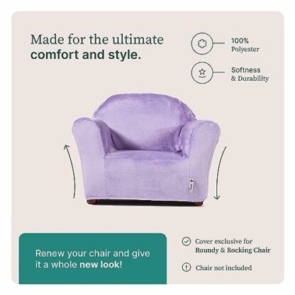 Keet Roundy Chair Cover, Lavender, 24x18x15 Inch (Pack of 1) 3 Keet Roundy Chair Cover, Lavender, 24x18x15 Inch (Pack of 1) - Image 3