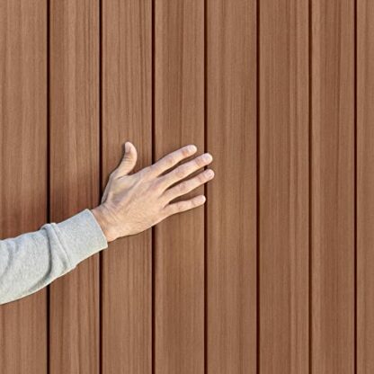 Keter Darwin Outdoor Apex Double Door Garden Storage Shed 6 X 4ft Brown Wood Look And Feel | Fade Free | All Weather Resistant | Safe And Secure | Zero Maintenance | 15 Year Warranty 4 Keter Darwin Outdoor Apex Double Door Garden Storage Shed 6 X 4ft Brown Wood Look And Feel | Fade Free | All Weather Resistant | Safe And Secure | Zero Maintenance | 15 Year Warranty - Image 4
