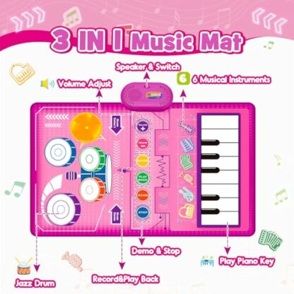 Kids Drum & Piano Keyboard Set 3 Kids Drum & Piano Keyboard Set - Image 3