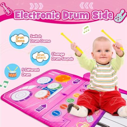 Kids Drum & Piano Keyboard Set 4 Kids Drum & Piano Keyboard Set - Image 4