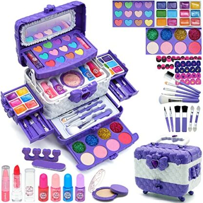 Kids Makeup Sets Girls Toys - unicorn gifts for girls Washable Make Up Starter Kit, Childrens Princess Pretend Play Games kids Toys Presents, Little Girl Birthday Gifts Set For Age 4-12 Year Old 2 Kids Makeup Sets Girls Toys - unicorn gifts for girls Washable Make Up Starter Kit, Childrens Princess Pretend Play Games kids Toys Presents, Little Girl Birthday Gifts Set For Age 4-12 Year Old - Image 2
