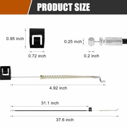 Komokeru Universal Recliner Release Cable Replacement Part - Image 3