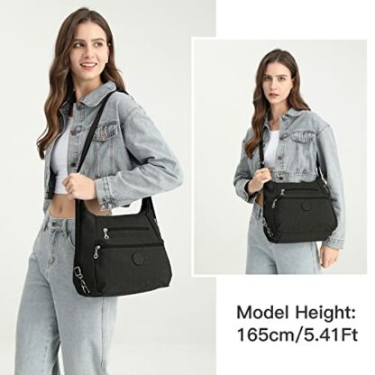 Kono Messenger Shoulder Bag for Women, Multi Pockets Ladies Handbag Waterproof Casual Crossbody Bag for Shopping Travel Daily - Image 4