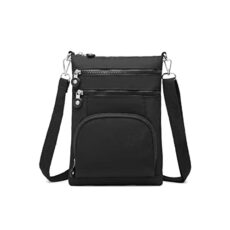 Kono Multi Pocket RFID Blocking Crossbody Bag for Women Shoulder Bags Cross Body Satchel Sling Messenger Bag