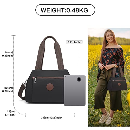 Kono Women Handbag Hobo Shoulder Bag Vintage Top Handle Crossbody Bag Casual Multifunction Tote Bag for Working Shopping 3 Kono Women Handbag Hobo Shoulder Bag Vintage Top Handle Crossbody Bag Casual Multifunction Tote Bag for Working Shopping - Image 3