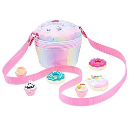 KreativeKraft Lip Balm Set for Girls with Cupcake Shoulder Bag 6 Flavoured Lip Balm Strawberry Coconut Blueberry Raspberry Girls Accessories Cross Body Bag 2 KreativeKraft Lip Balm Set for Girls with Cupcake Shoulder Bag 6 Flavoured Lip Balm Strawberry Coconut Blueberry Raspberry Girls Accessories Cross Body Bag - Image 2