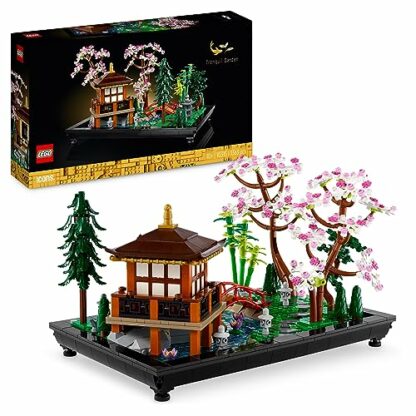 LEGO 10315 Icons Tranquil Garden, Botanical Zen Garden Kit for Adults with Lotus Flowers, Customisable Desk Decoration, Inspired by Japanese Traditions, Mindful Gardening Gift for Women, Men - Image 3