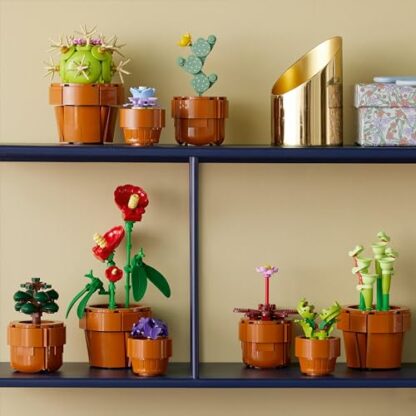 LEGO 10329 Icons Tiny Plants Set, Artificial Flowers in 9 Buildable Teracotta-Coloured Pots, Botanical Collection, Home Decor Accessory, Valentine's Day Treat, Gift Idea for Her, Him, Wife or Husband - Image 4