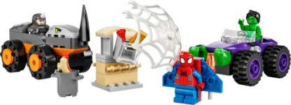 LEGO 10782 Marvel Hulk vs. Rhino Monster Truck Showdown, Toy for Kids Age 4+ with Spider-Man Minifigure, Spidey And His Amazing Friends Series - Image 3