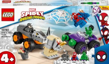 LEGO 10782 Marvel Hulk vs. Rhino Monster Truck Showdown, Toy for Kids Age 4+ with Spider-Man Minifigure, Spidey And His Amazing Friends Series - Image 4