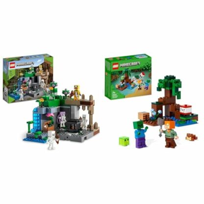 LEGO 21189 Minecraft The Skeleton Dungeon Set, Construction Toy for Kids with Caves, Mobs and Figures with Crossbow Accessories - Image 2