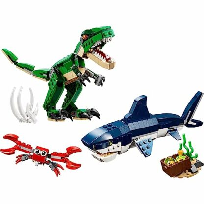 LEGO 31058 Creator Mighty Dinosaurs Toy, 3 in 1 Model, Triceratops and Pterodactyl Dinosaur Figures, Modular Building System - Image 3